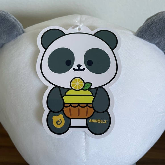 Anirollz Pandaroll 12 Inch Panda Holding Lemon Cupcake Plush Round1 - Picture 4 of 5